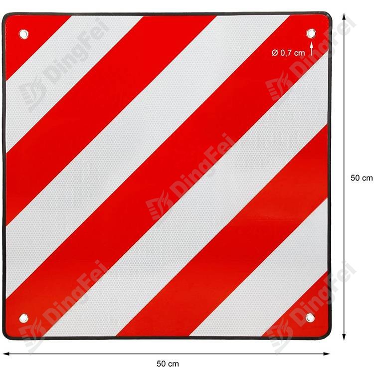 2 In 1 Red White Rear Warning Sign - 